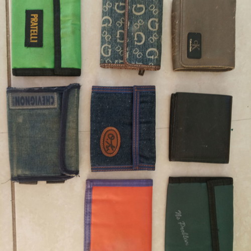 Wallets 8, some used, some unused