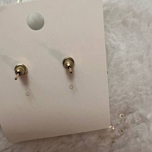 Earrings new gold color with pouch