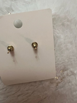 Earrings new gold color with pouch