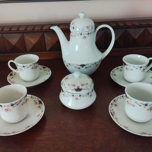 Vintage Ionian Tea and Coffee Set fine porcelain like new