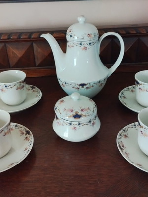 Vintage Ionian Tea and Coffee Set fine porcelain like new