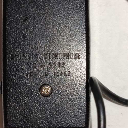 National WM-2202 Dynamic Microphone Set, vintage 1970s, Japan