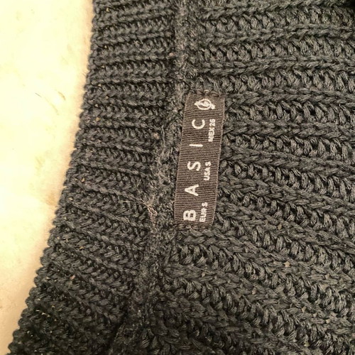 Stradivarius knitted sweater used, size S, black