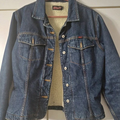 Staff Women's Jacket with Fur Lining Very Warm Like New Size L