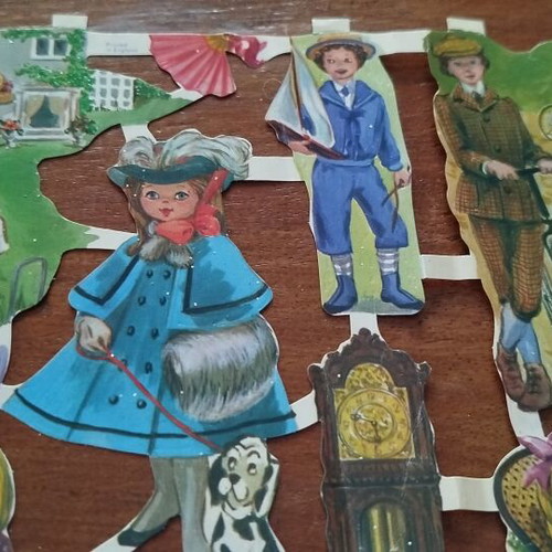 Vintage Paper Cutouts like new, Victorian designs by Ernst Freihoff