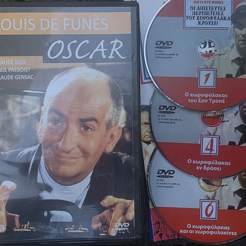 Louis de Funès DVD set like new, 10 comedy movies with subtitles