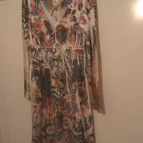 Dress S-12 used, cotton, one size, blouse dress