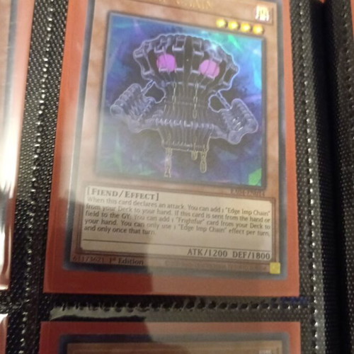 Edge Imp Chain RA04 Ultra Rare Yu-Gi-Oh Card like new