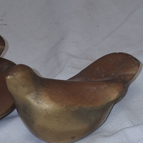Rare pair of bronze birds by Eleni Vernadaki like new, Athens Design Centre