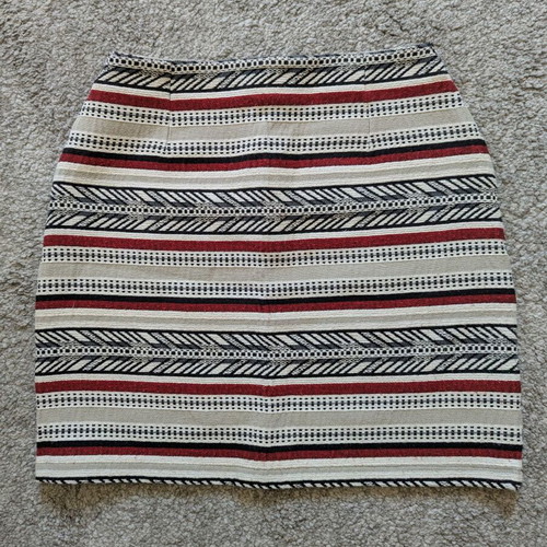 Pimkie mini skirt with geometric patterns size M like new, multicolored
