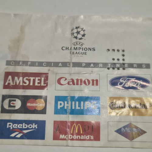 Panathinaikos Aalborg 1995 UEFA Champions League ticket used