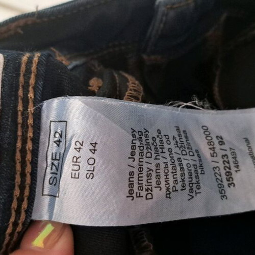 Women's denim jeans used, size 42, blue