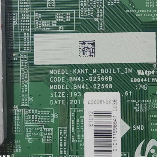 Samsung UE49MU6202KXXH TV main board used, fully functional