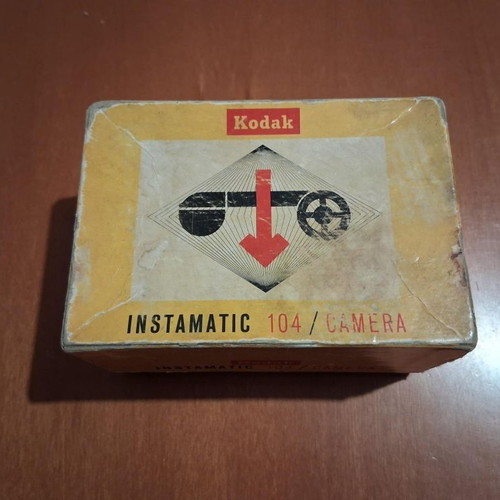 Kodak Instamatic 104 Camera Box used with wear and tear