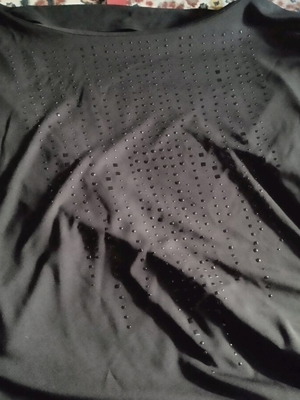 Blouse dress with studs like new, black, size L