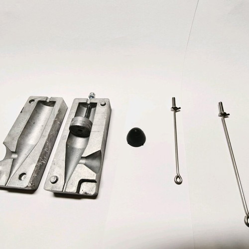 Gemini Surf Casting Pencil Mold used with Clamp and Accessories