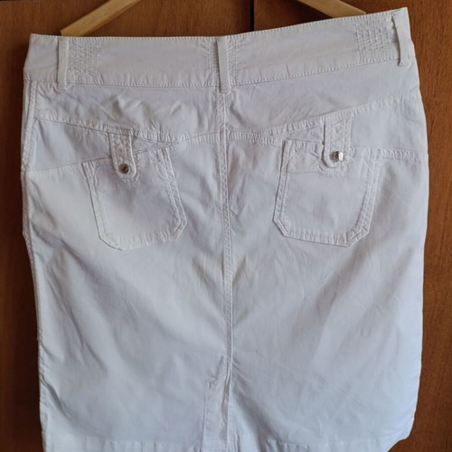 Trussardi Jeans white mini skirt like new, size L
