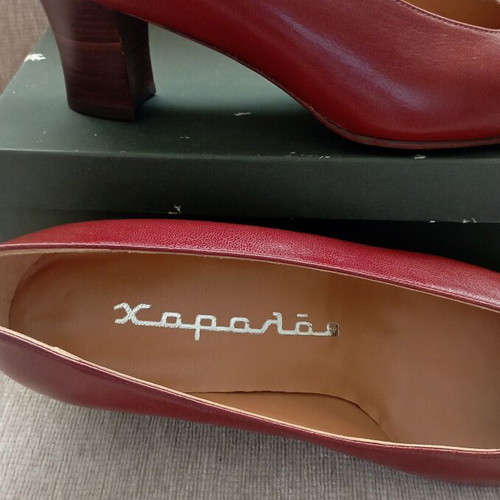 Haralas leather pumps, brown, size 38.5