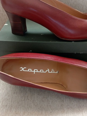 Haralas leather pumps, brown, size 38.5
