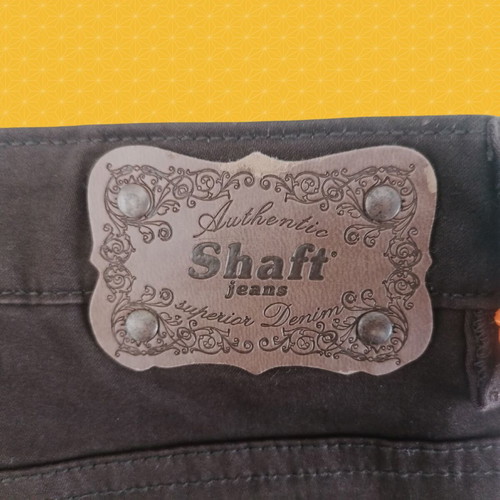 Shaft Jeans Brown velvet texture pants Large new