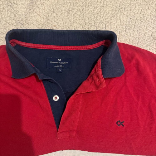 Oxford Company men's polo XL like new, blue multicolor