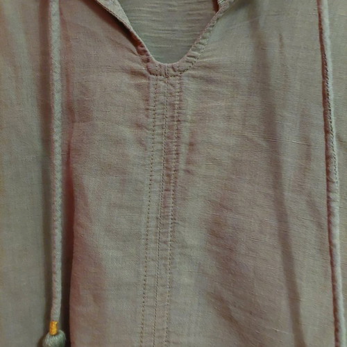 Khaki cotton blouse used, size M