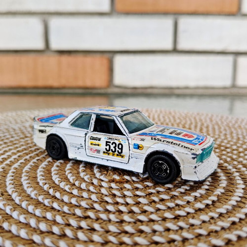 Vintage Bburago Mercedes-Benz 450 SLC Rally diecast model used