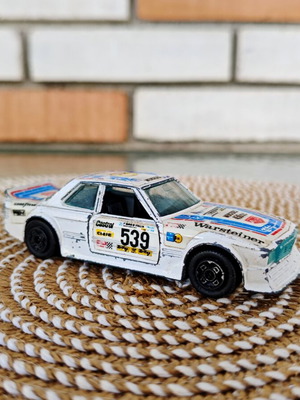 Vintage Bburago Mercedes-Benz 450 SLC Rally diecast model used