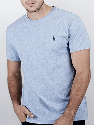 Polo Ralph Lauren men's cotton jersey t-shirt S used, blue