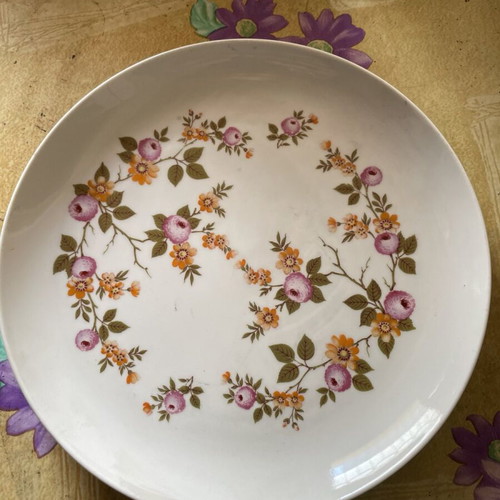 Vintage porcelain plate Irish Rose Wood & Sons like new