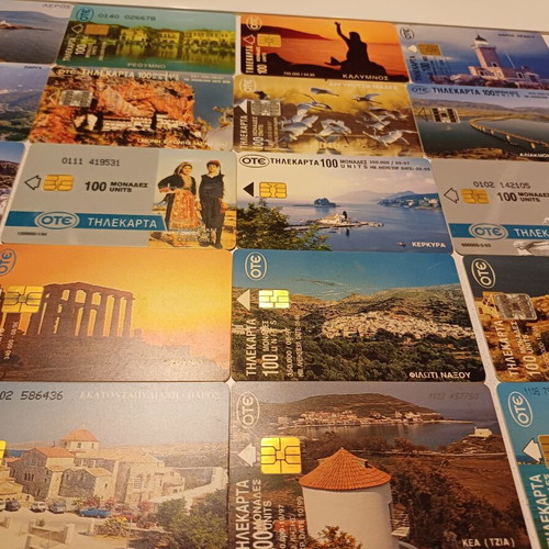 OTE Phone Cards Used, Collectible Set of 55