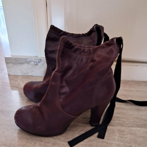 Killah leather ankle boots used, purple, size 39