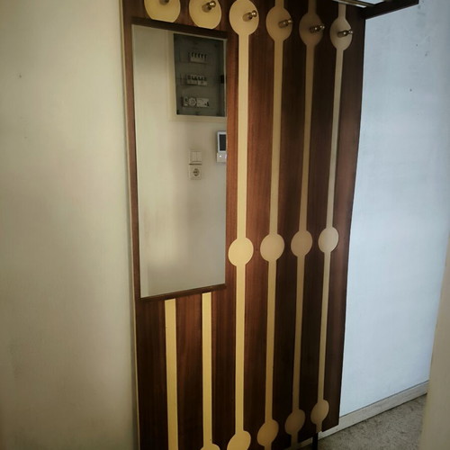 Vintage entrance hall furniture (Kalogerakos) 1960s Mid-Century Space Age