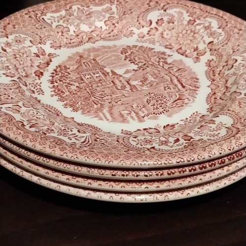 Vintage English Ironstone Plates set of 13, like new