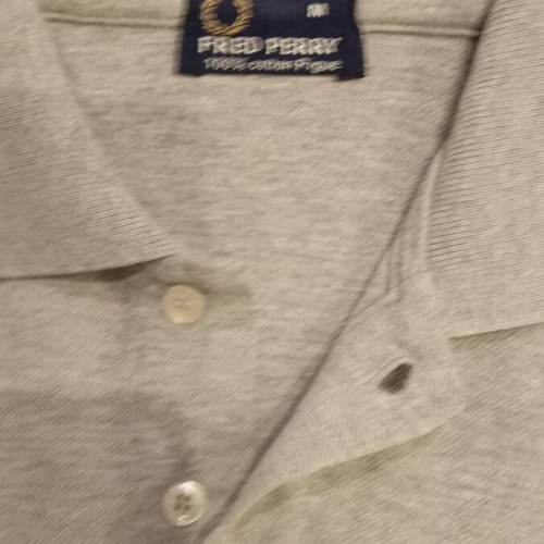 Fred Perry Polo Shirt like new, size M, gray and blue