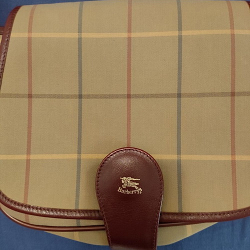 Burberry Nova Check Shoulder Bag like new, canvas and leather