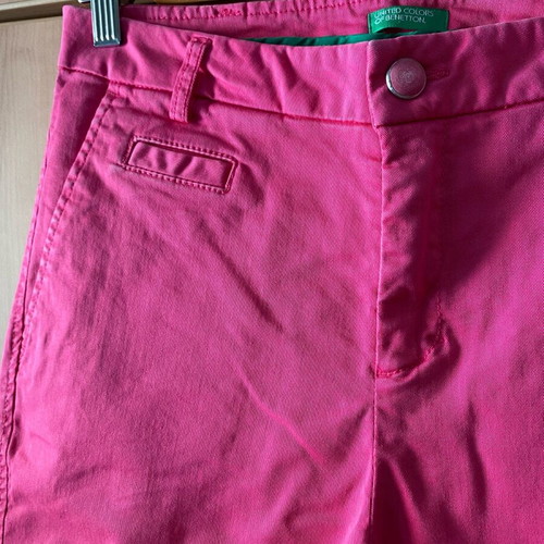 Benetton pink pants like new, size S 36 8