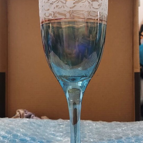 Crystal glasses set of 6 new