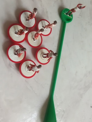 Παίκτες Subbuteo βαμμένοι στο χέρι μεταχειρισμένοι
