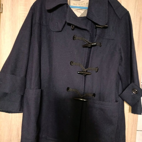 Burberry Brit Navy Blue Montgomery Duffle Coat, wool & cashmere