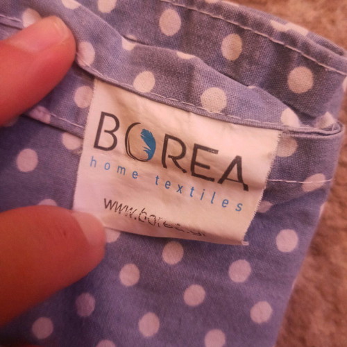 Baby swaddle new blue polka dot 65x1.05 cm