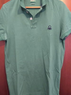 Polo shirt United Colors of Benetton green, used, size L