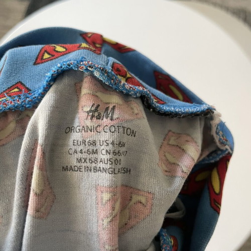 Superman baby set like new for 4-6 months, H&M