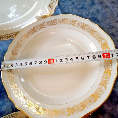 Porcelaine P.F.C. de France porcelain set 15 pieces vintage 1960