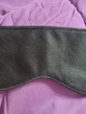 Black sleep mask like new