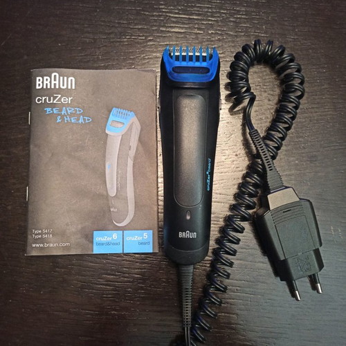 Braun Cruzer 5 Beard rechargeable shaver used