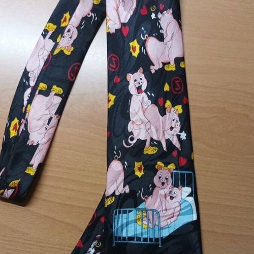 Tie 100% silk new, handmade, black