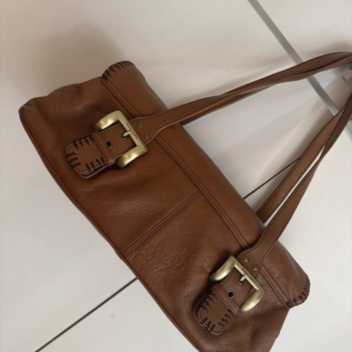 Franco Sarto leather shoulder bag like new, brown