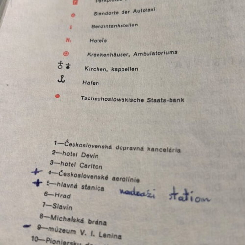 Χάρτης της Bratislava 1964 μεταχειρισμένος, γερμανικά