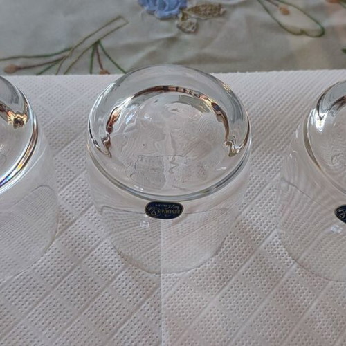 Bohemia Glass whiskey glasses set of 3 crystal